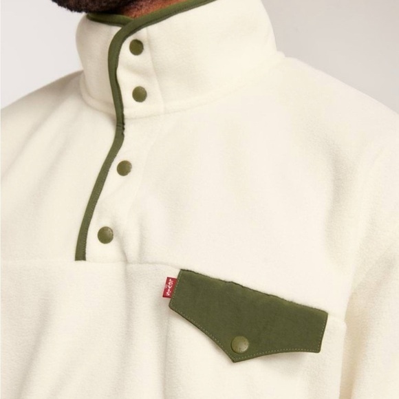 Levi’s Men’s Barstow Relaxed fit fleece Sweatshirt size XXL - Picture 2 of 8